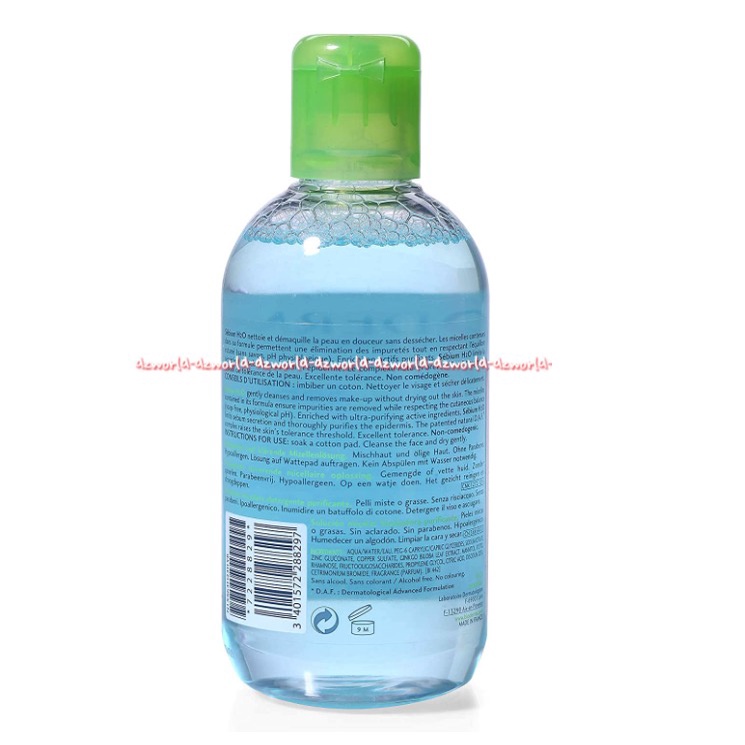 Bioderma H2O Sebium 250ml Pembersih Makeup Untuk Kulit Berminyak dan Kombinasi Bio Derma Penghapus Make Up Make Up Remover 250 ml