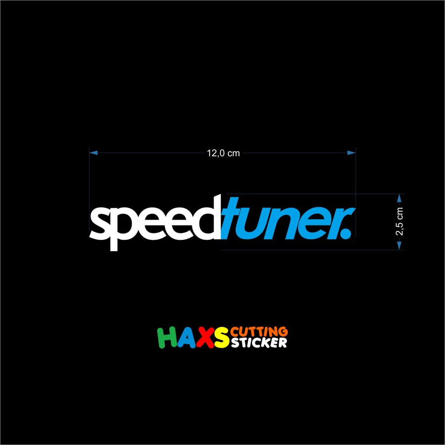 Cutting Sticker Speedtuner 12 CM x 3 CM