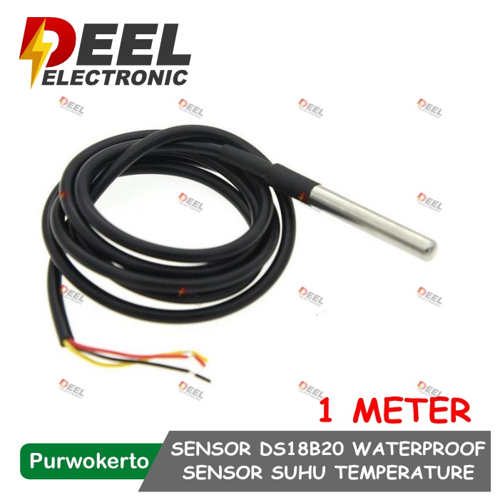 SENSOR SUHU TEMPERATURE KABEL SENSOR DS18B20 WATERPROOF SENSOR PROBE
