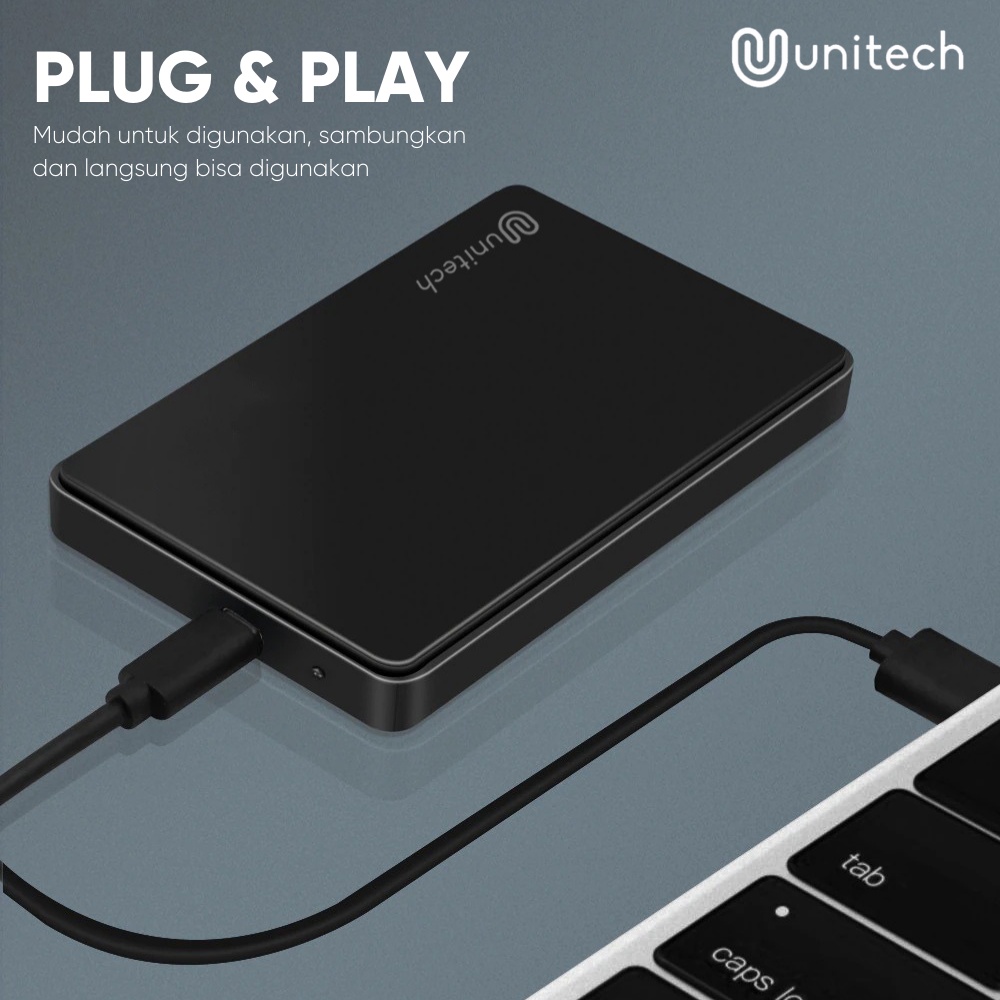 Unitech Casing External Harddisk HDD Enclosure 2.5 inch Sata USB 3.0 - Colourfull