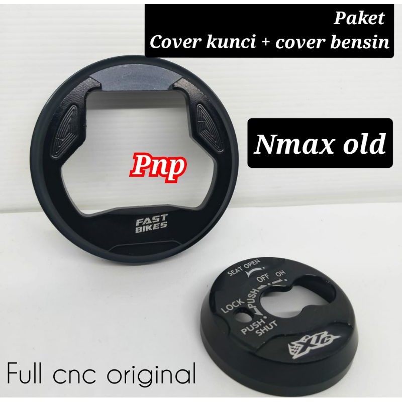 cover kunci kontak nmax + cover bensin nmax black