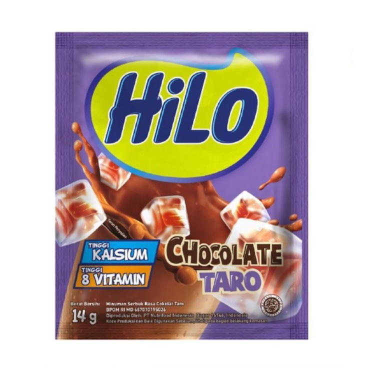 

HILO Chocolate Taro 14gr @10 Sashet - Minuman Serbuk