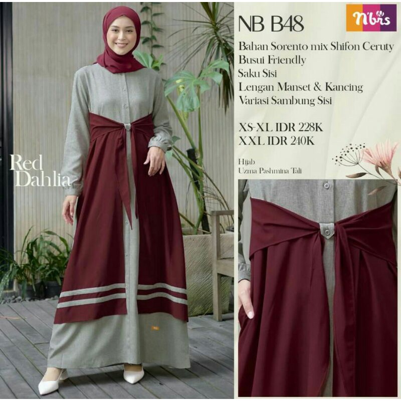 GAMIS NIBRAS NB B48 RED DAHLIA, NB B52 PURPLE, NB B62 BURGUNDY