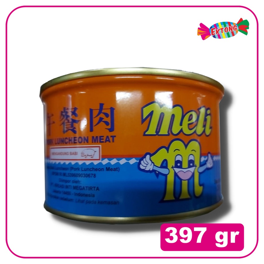 

MELI PORK LUNCHEON MEAT / NON HALAL 397 GR