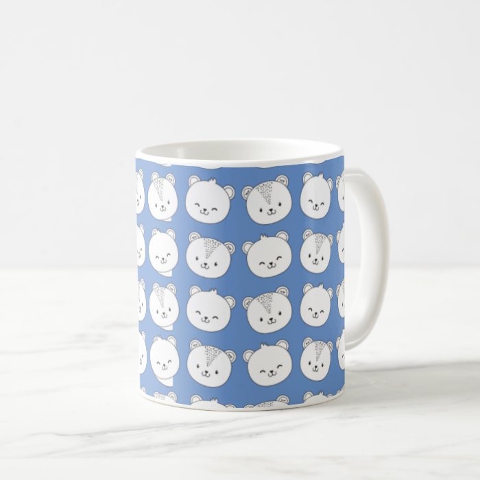 Mug Keramik Cute Bears Mug Blue