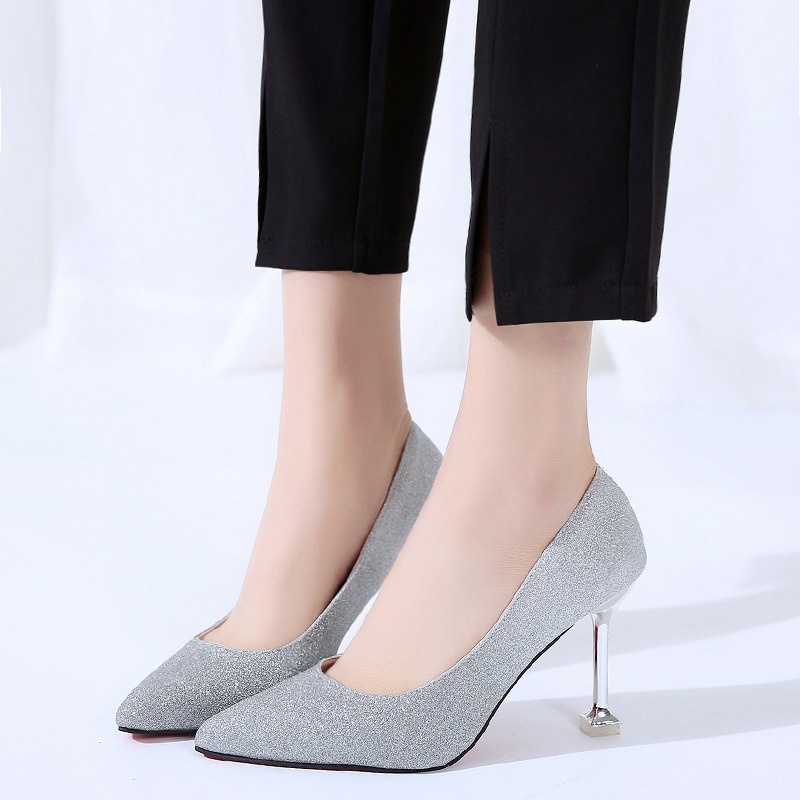 FD Sepatu High Heels Wanita Sepatu Kerja Hak Tinggi Import Sepatu Pesta Perempuan Formal HI-014