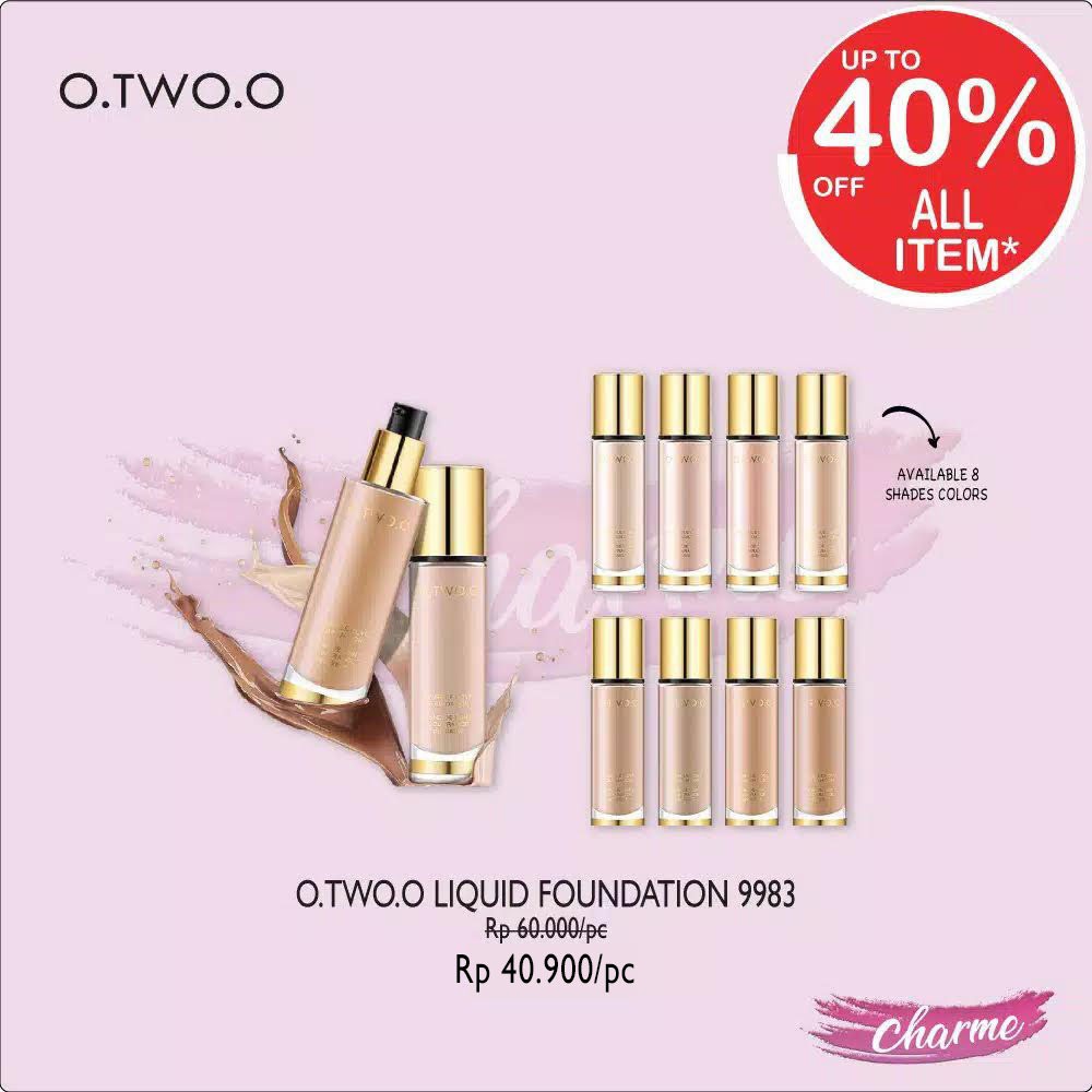 (READY &amp; ORI) O.Two.O Otwoo Foundation Invisible Cover Foundation Pemutih Wajah 9983