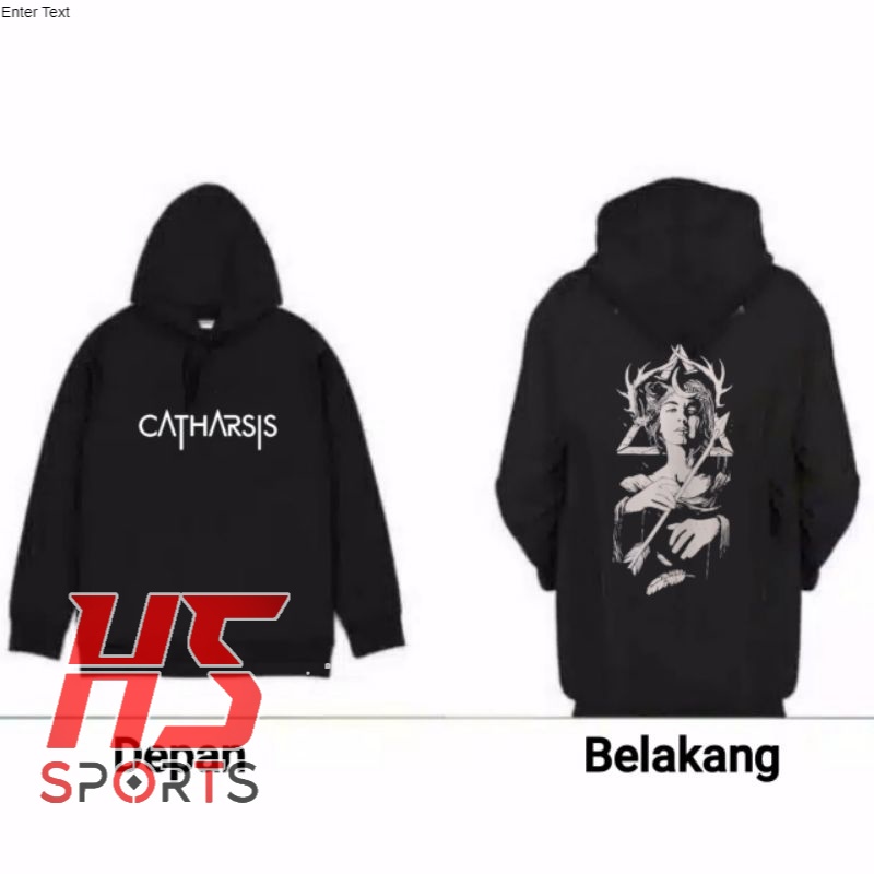 JAKET HOODIE CATHARSIS CHAPTER LOGO BRAND METAL MUSIK   HIGH QUALITY