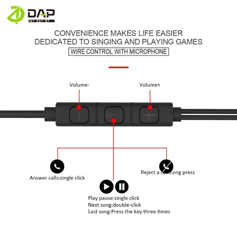 DAP Headset Earphone Type C DH-F17