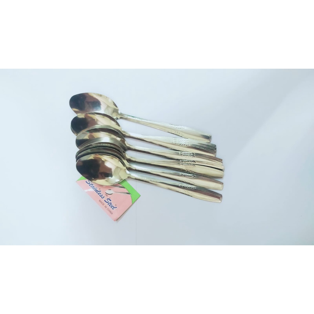 Sendok Makan Stainless  Set 12 Pcs / sendok teh susu kopi tebal lusinan katering catering restauran warteg warkop
