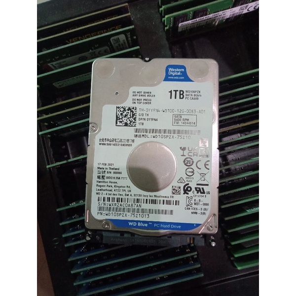 Hardisk harddisk hdd laptop 2.5 inch WD BLUE 1TB 5400rpm 7mm slim
