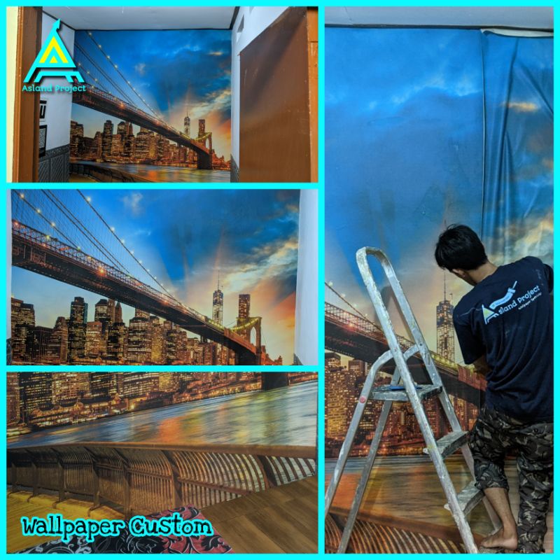 Jasa pasang wallpaper custom