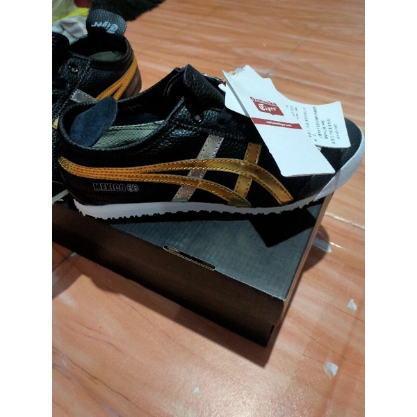 SEPATU ONITSUKA TIGER ORI MEXICO 66 NEW LT BLACK GOLD