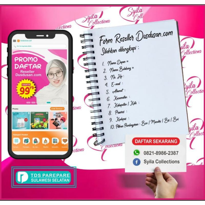 Pendaftaran Reseller Dusdusan.com
