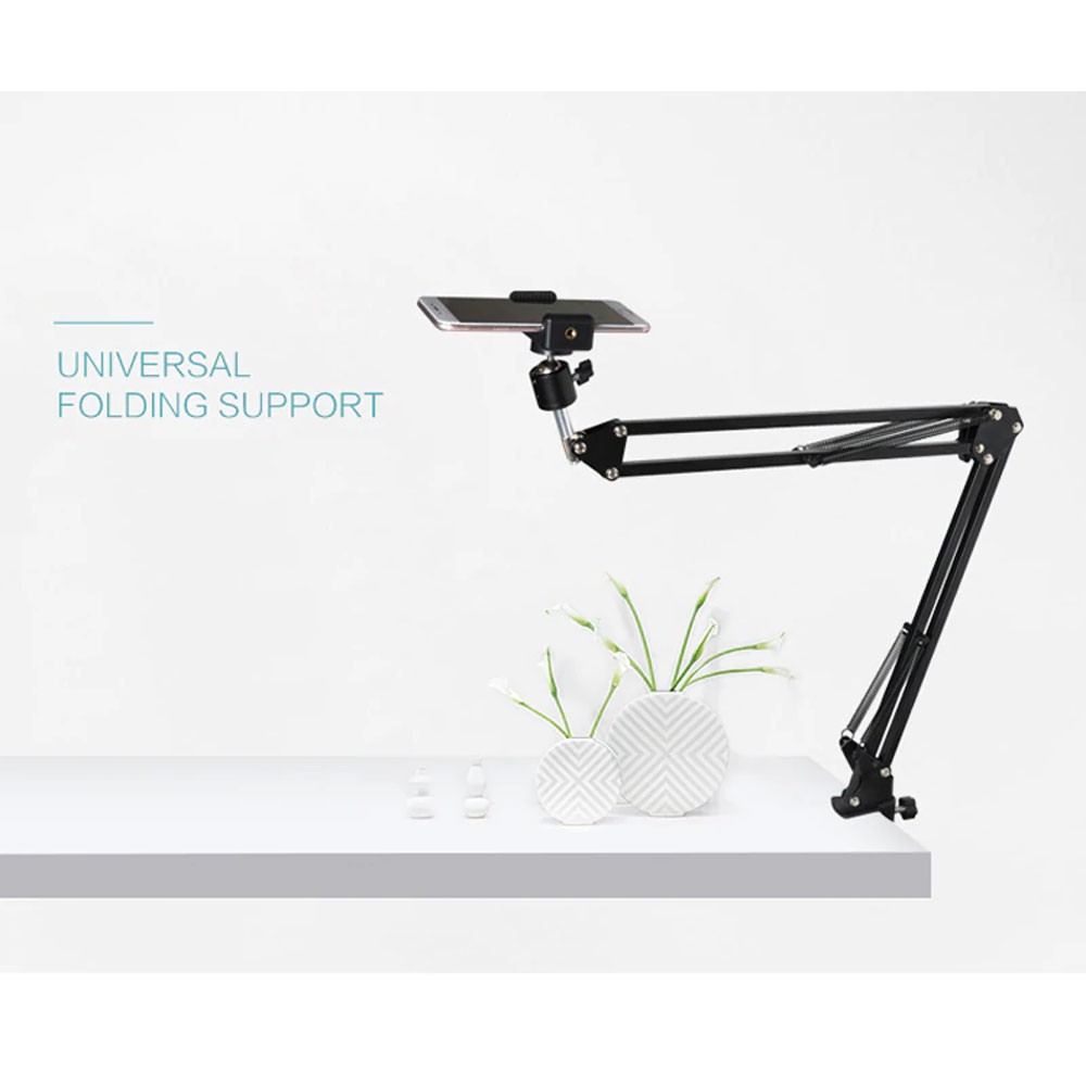 Holder Smartphone TaffSTUDIO Smartphone Holder Suspension Boom Scissor Arm Stand - NB-35 - Black
