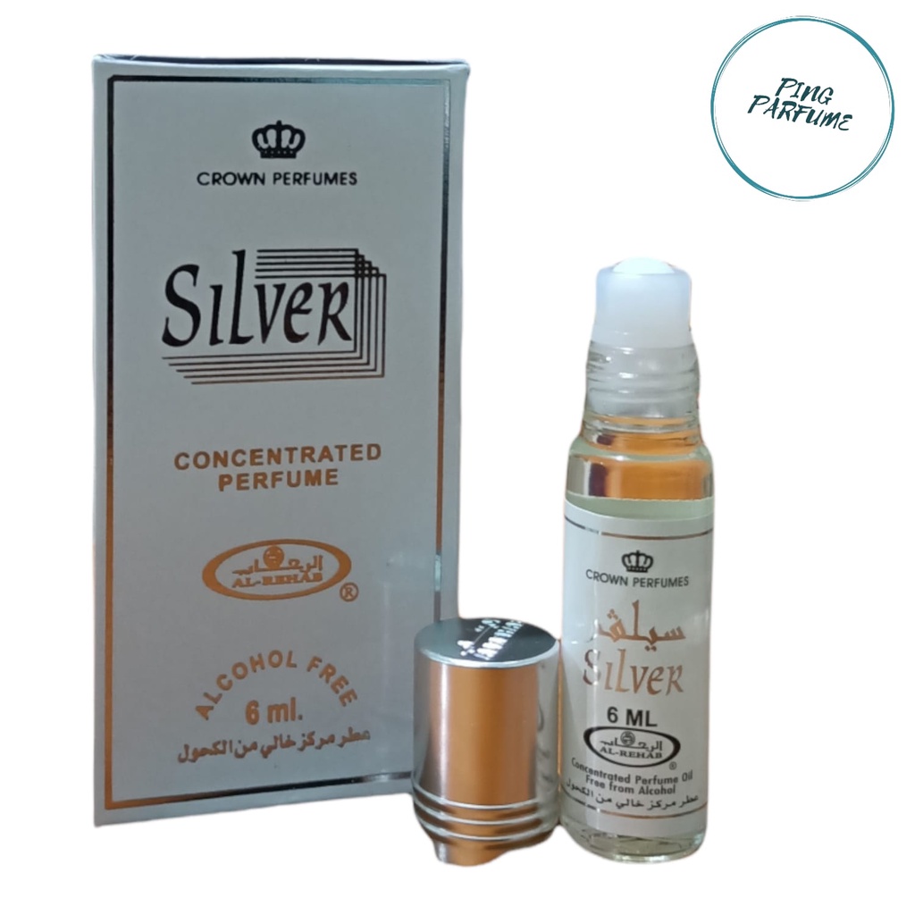 Parfum Arab Silver Al-rehab kemasan 6ml