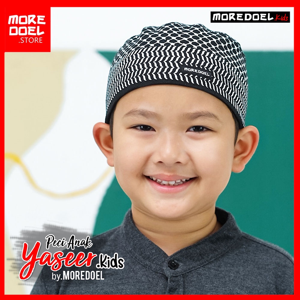 Peci Anak Motif Sorban Yaseer By Moredoel Lucu dan Elegant dan Mudah dilipat