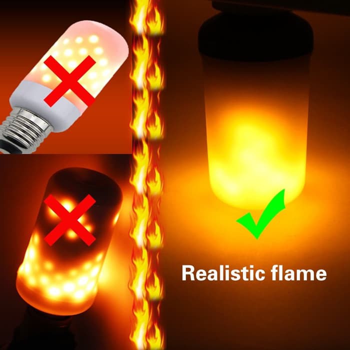 Bohlam LED Flame Effect Flickering E27 7W 1900-2200K YMJ009