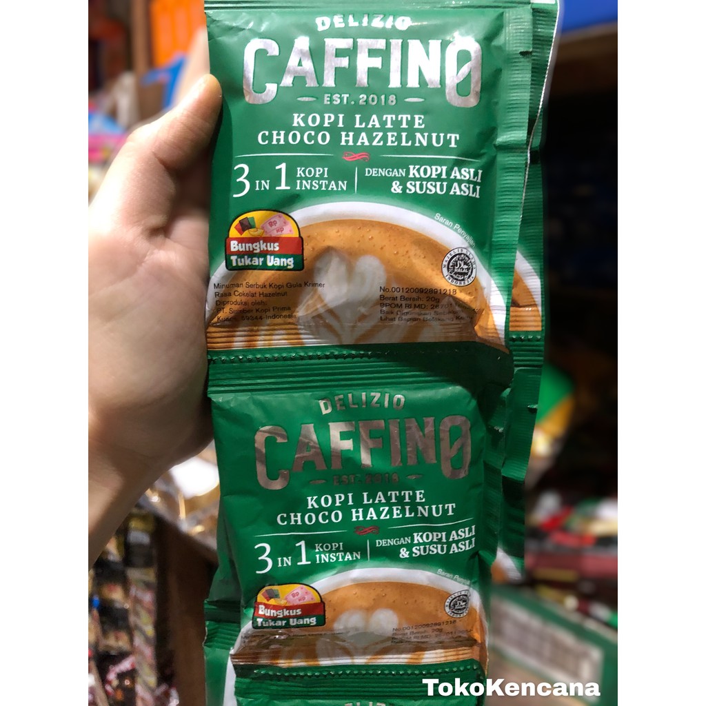 

Kopi Delizio Caffino Latte 3in1 Sachet 20gr (10 sachet)