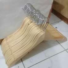 Hanger Kayu Dewasa natural /perpcs