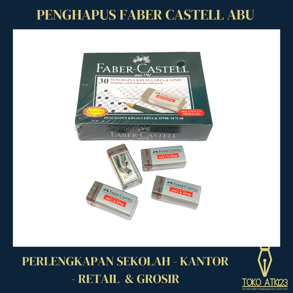 Penghapus Pensil / Eraser Merk Faber Castell Dust Free Khusus Komputer