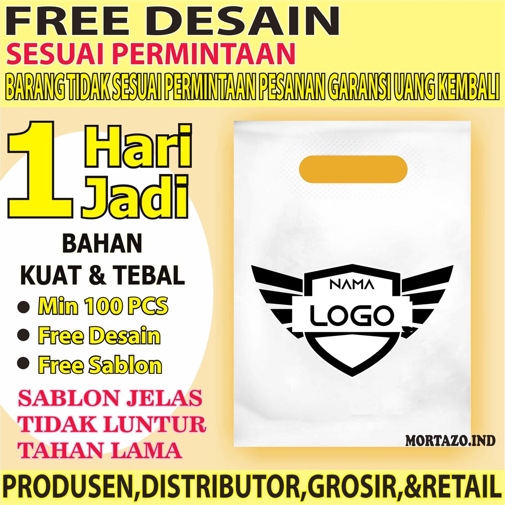Plastik Packing Olshop baju plus sablon