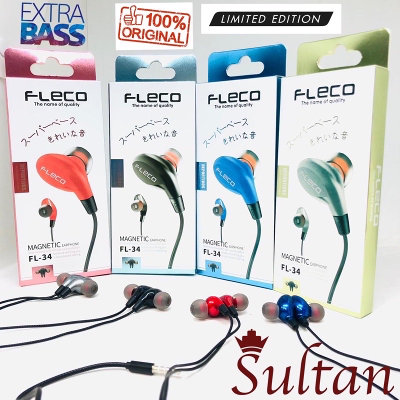 PROMO HANDSFREE FLECO FL38 MAGNETIC METALIC COLOUR