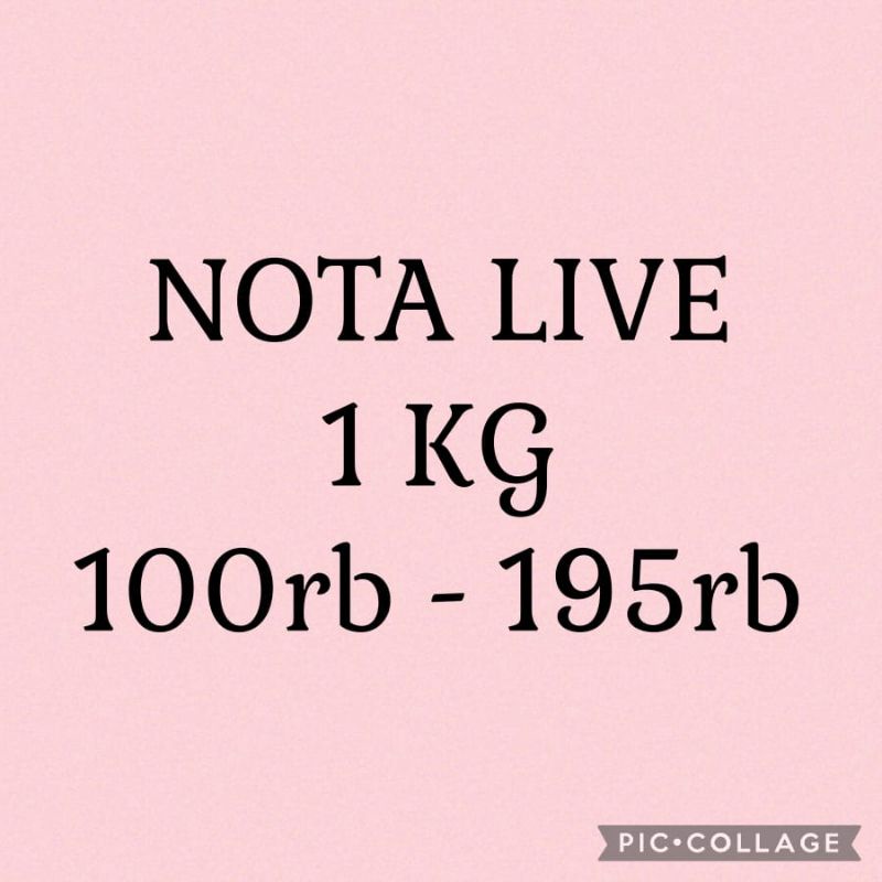 

LINK NOTA LIVE 1KG 100+