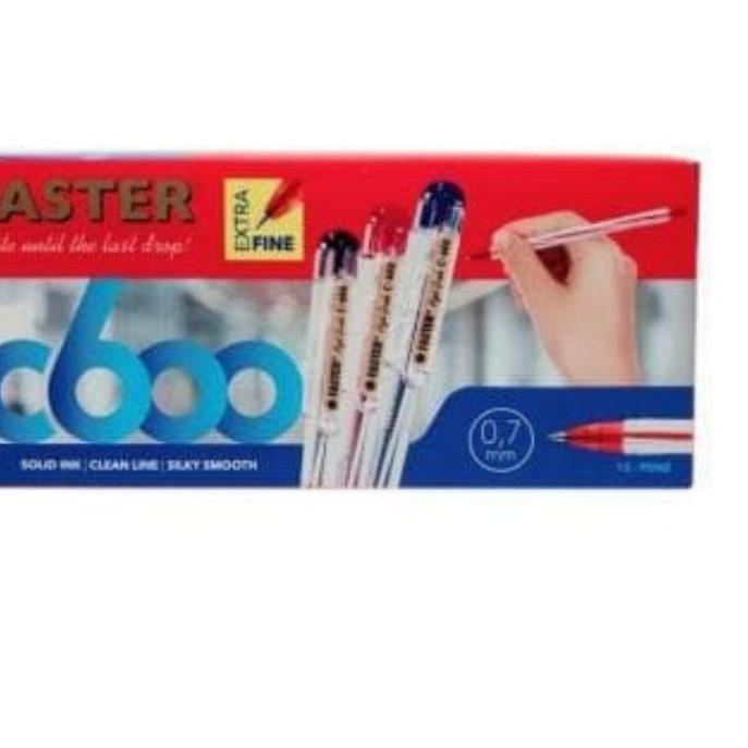 

Hot - Pulpen Faster C600 Extra Fine Grosir 1Lusin