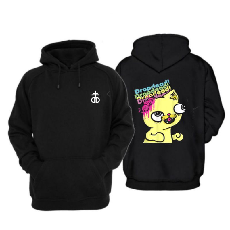 JAKET HOODIE DISTRO DROPDEAD / DROP DEAD LOGO BAND 100% PREMIUM