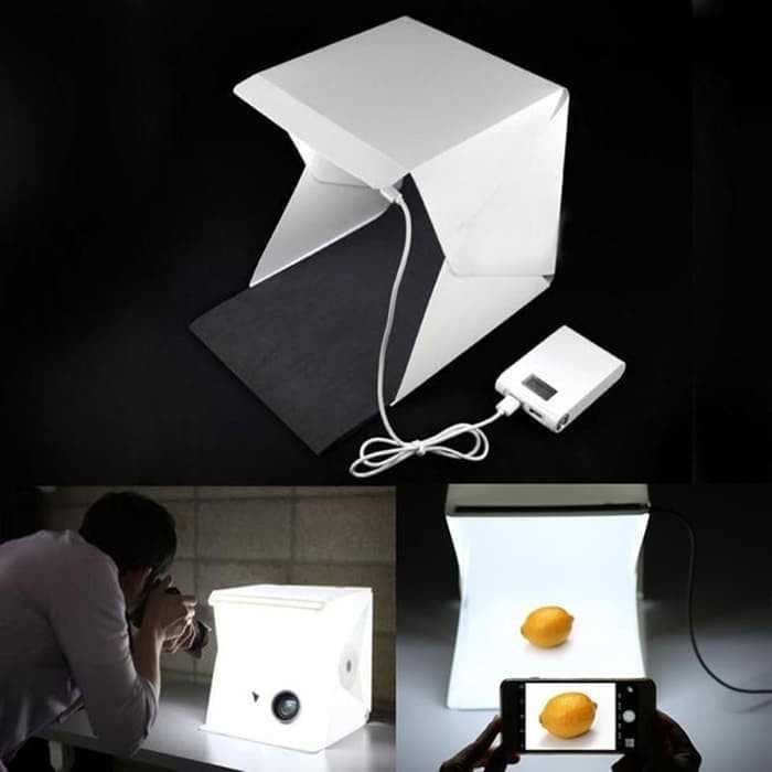 LED PHOTOBOX Mini Photo Studio Mini Dengan Lampu Box Portable Grosir