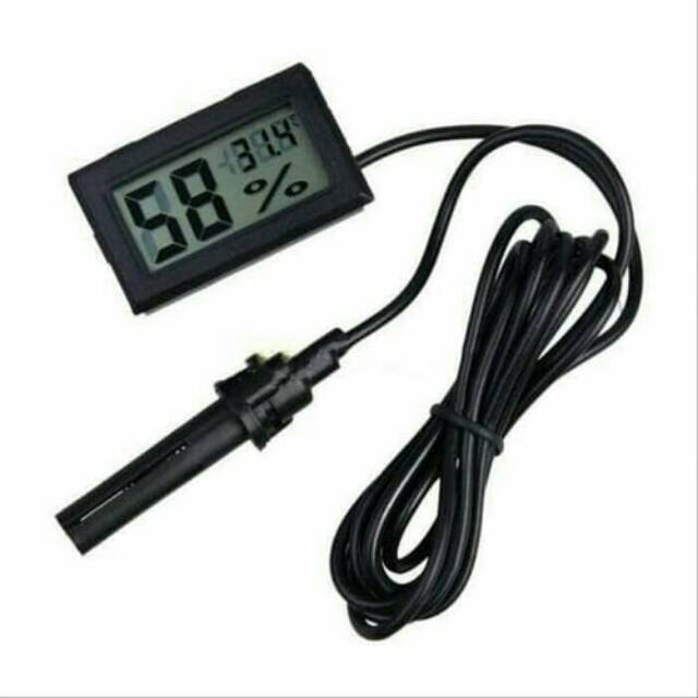 Mini Thermometer Higrometer Dengan Kabel Sensor