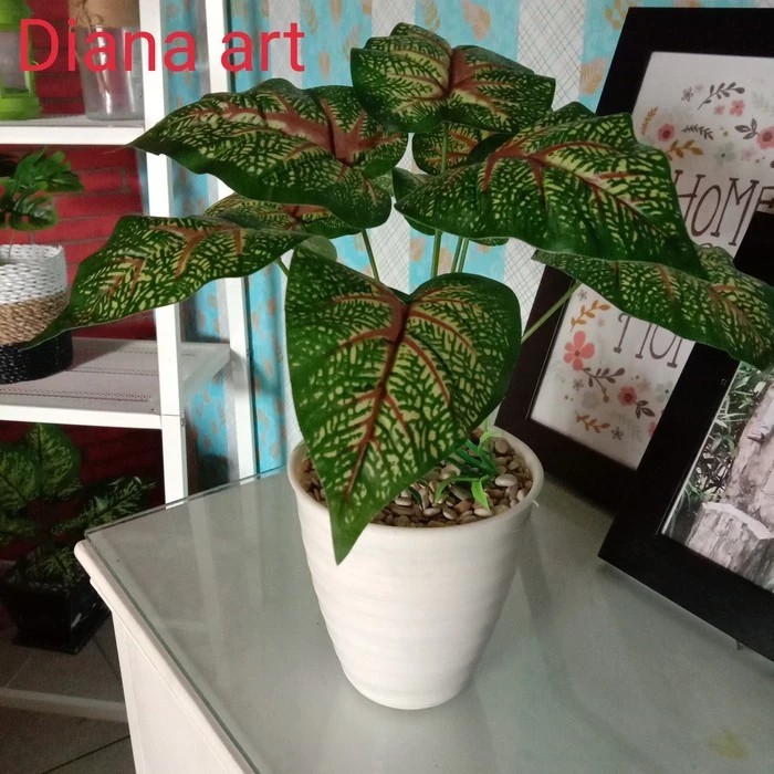 bunga hias/sri rejeki merah/bunga tiruan/artificial murah