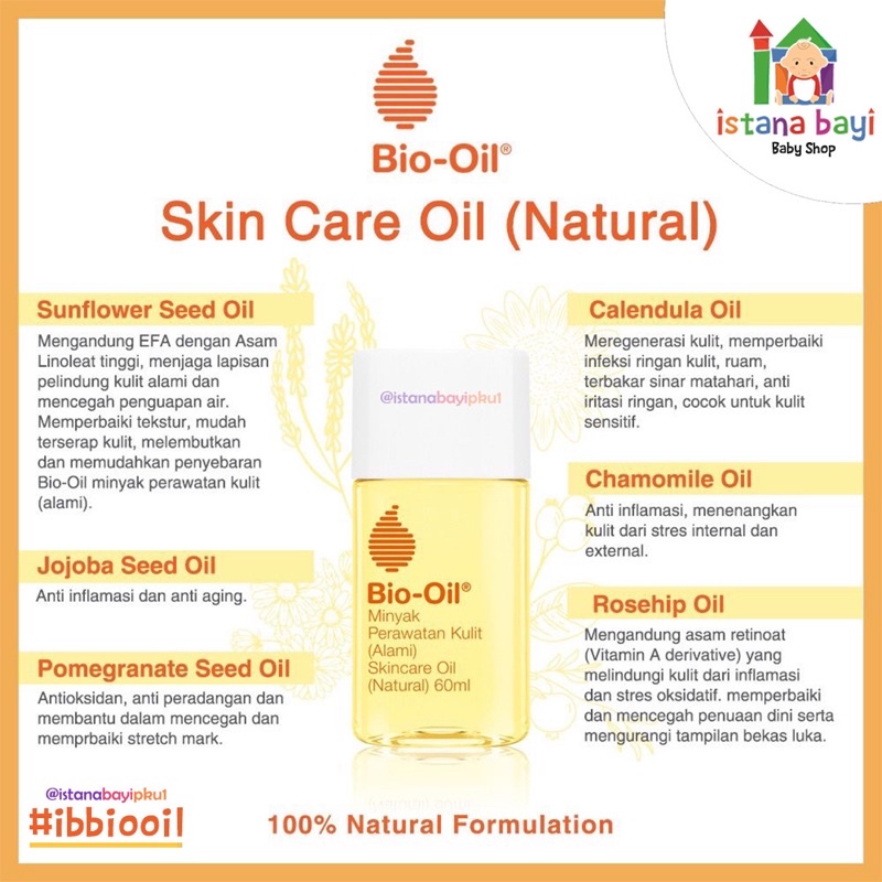 Bio Oil Skincare Oil Natural - krem Perawatan Kulit