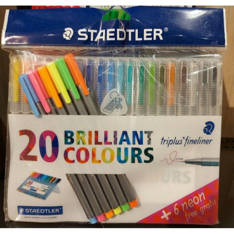 

Staedtler Triplus Fineliner 20 + 6(neon colour)