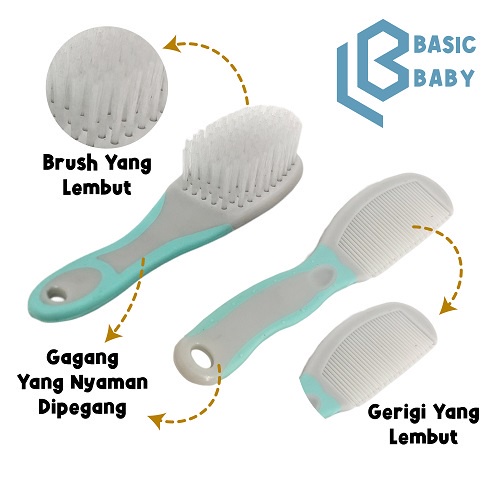 Basic Baby Hair Grooming Care Kit - Sisir Bayi Lembut