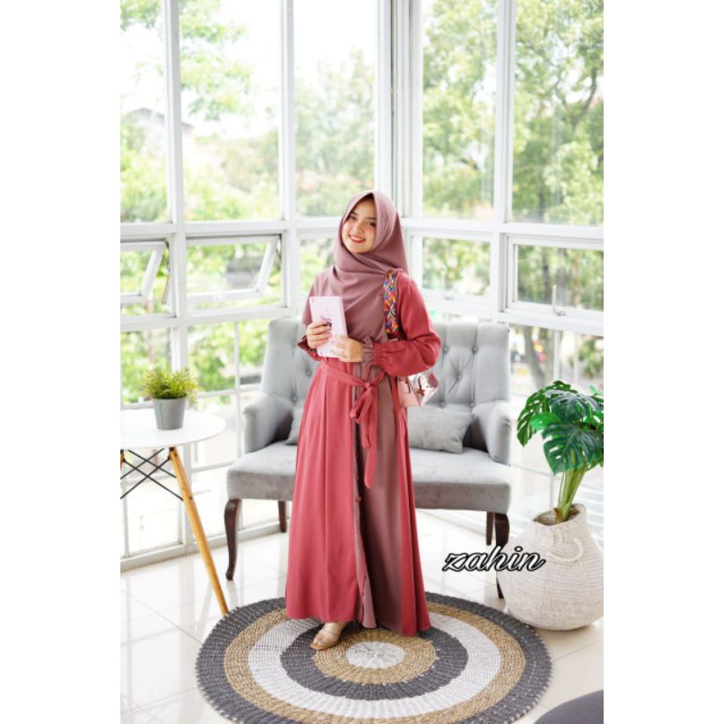 Nayaka set syari, set zahin, gamis ity crepe, Nayaka Zahin