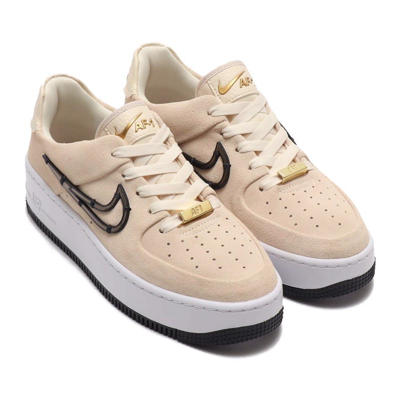 nike air force 1 sage low light cream