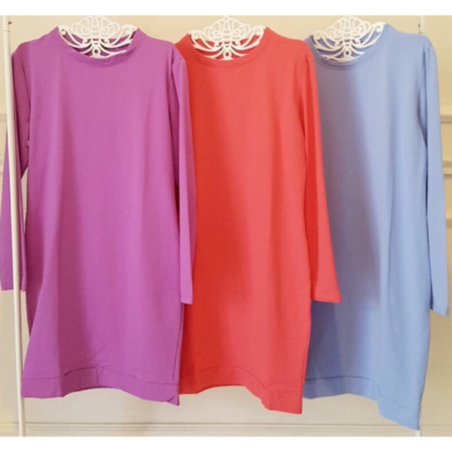 SWEATER PANJANG . SWEATER PASTEL . DRESS PANJANG / DRESS LENGAN PANJANG SCUBA