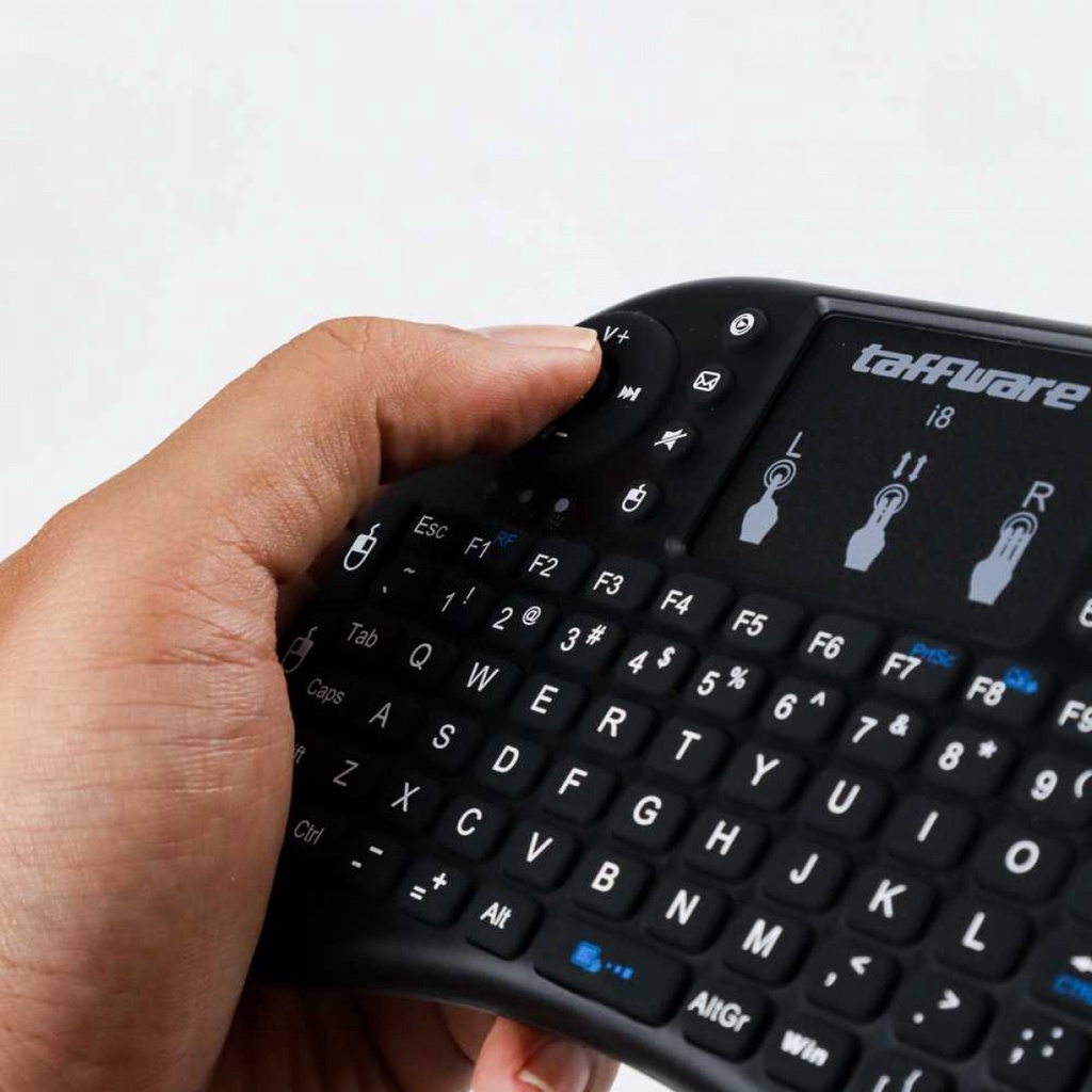 Taffware Mini Keyboard Wireless 2.4GHz dengan Touch Pad &amp; Mouse - i8