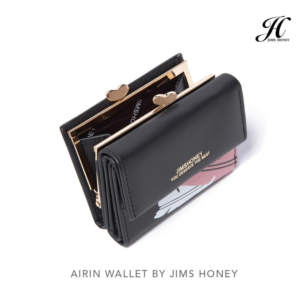 Jims Honey Airin Wallet Dompet Lipat Wanita Kecil Mini Import Korea Fashion Jimshoney JH