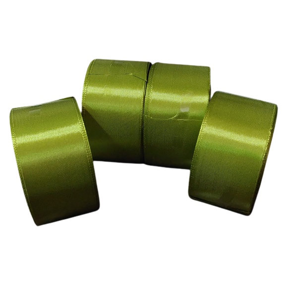 

Pita Satin Hijau Army Muda Ukuran 5cm/2 Inch Per Roll