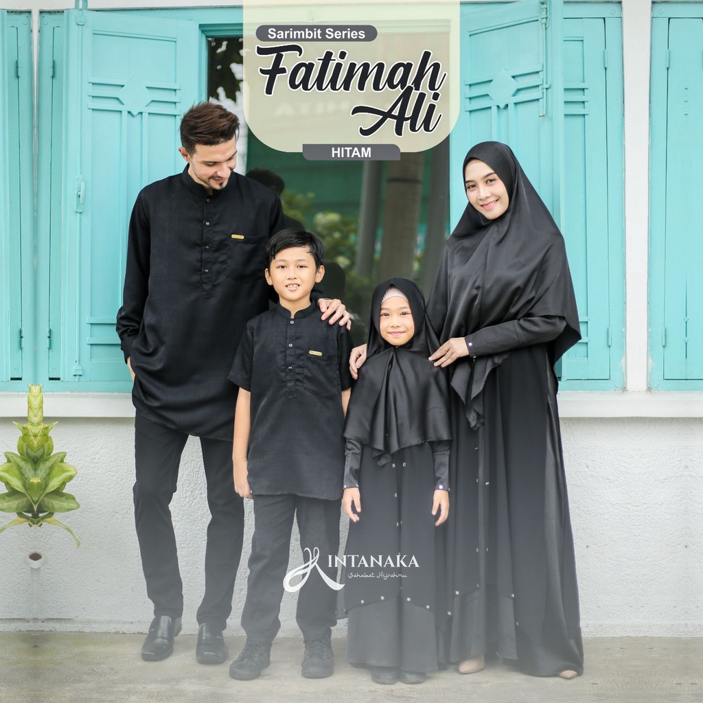 FATIMAH ALI SARIMBIT COUPLE KELUARGA WARNA HITAM ORIGINAL BY INTANAKA