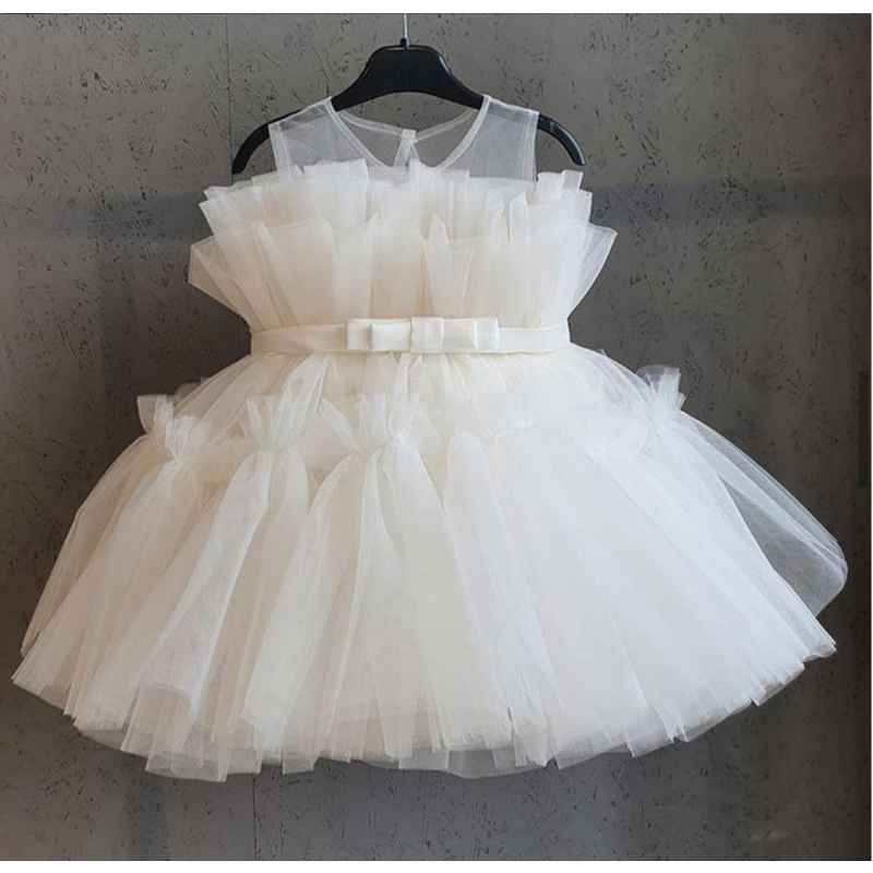 dress  jelita tutu princes baju anak perempuan pesta ulang tahun lebaran free bandana