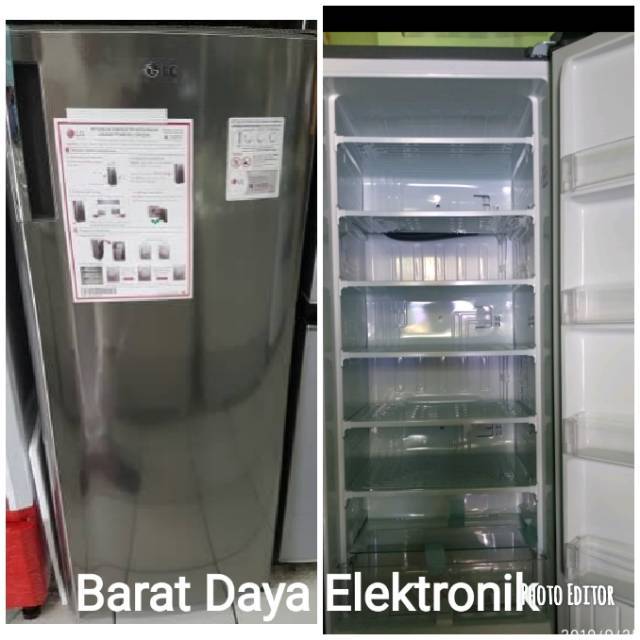 Freezer LG Freezer 6 Rak GN-INV304SL Inverter Kulkas Freezer Es Batu/ASI 6 Rak Low Watt