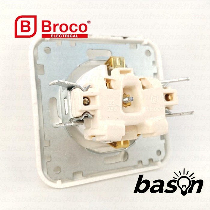 BROCO Gracio 4151 Socket Outlet 16A 250V White | Stop Kontak