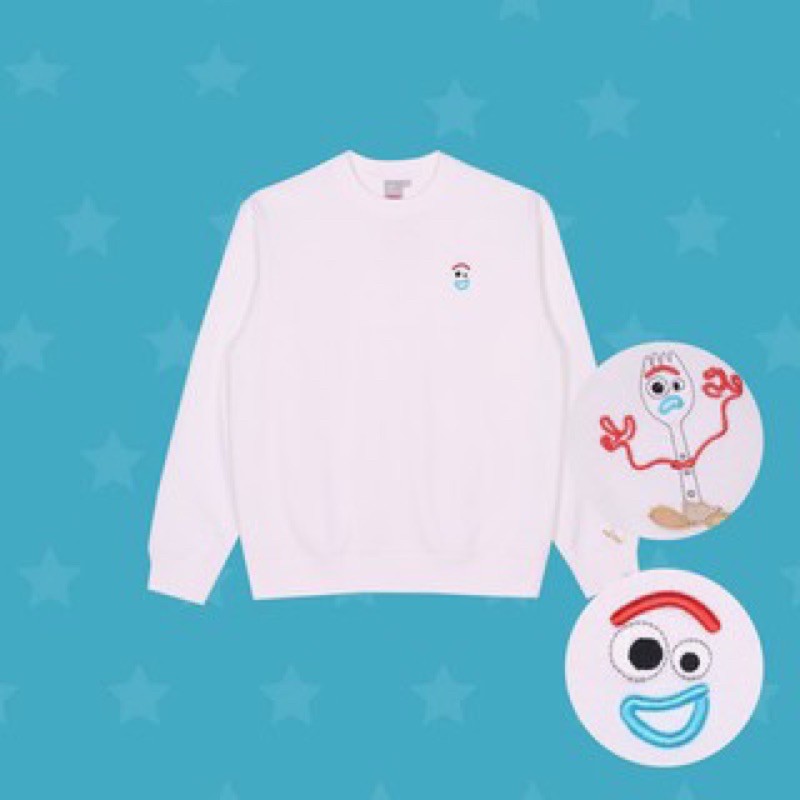 SPAO X TOY STORY SWEATSHIRT IVORY SIZE M