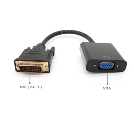 Konverter Dvi 24-1 male to vga female 1080p active - Cable Dvi-d to vga aktif converter