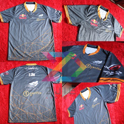 Jersey Kaos Baju Gaming AEROWOLF GENFLIX ESPORT PUBG- ML- FF FREE NICK