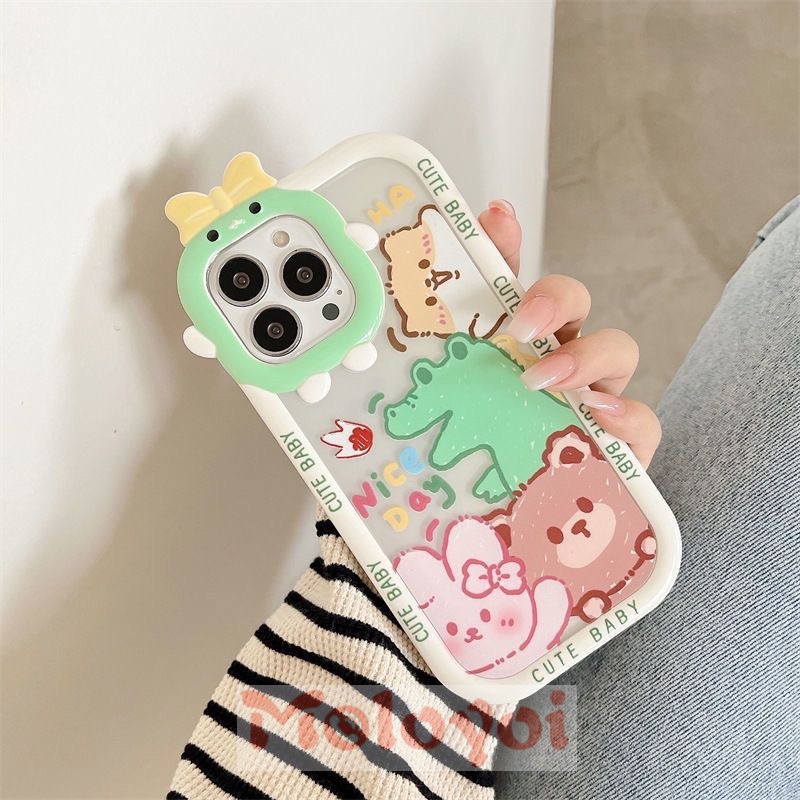 Soft Case Motif Kartun Monster Kecil Lucu Untuk IPhone XR 13 7 8 14 Plus 11 12 14 Pro MAX X 6 6S Plus XS MAX SE 2020